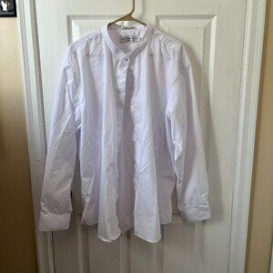 lady Roberto Women's Button Down White Professional Plus Size Business 4XL